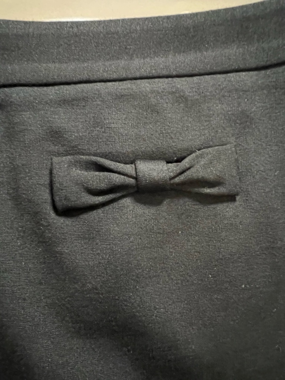 Talbots Black Bow Accent Skirt